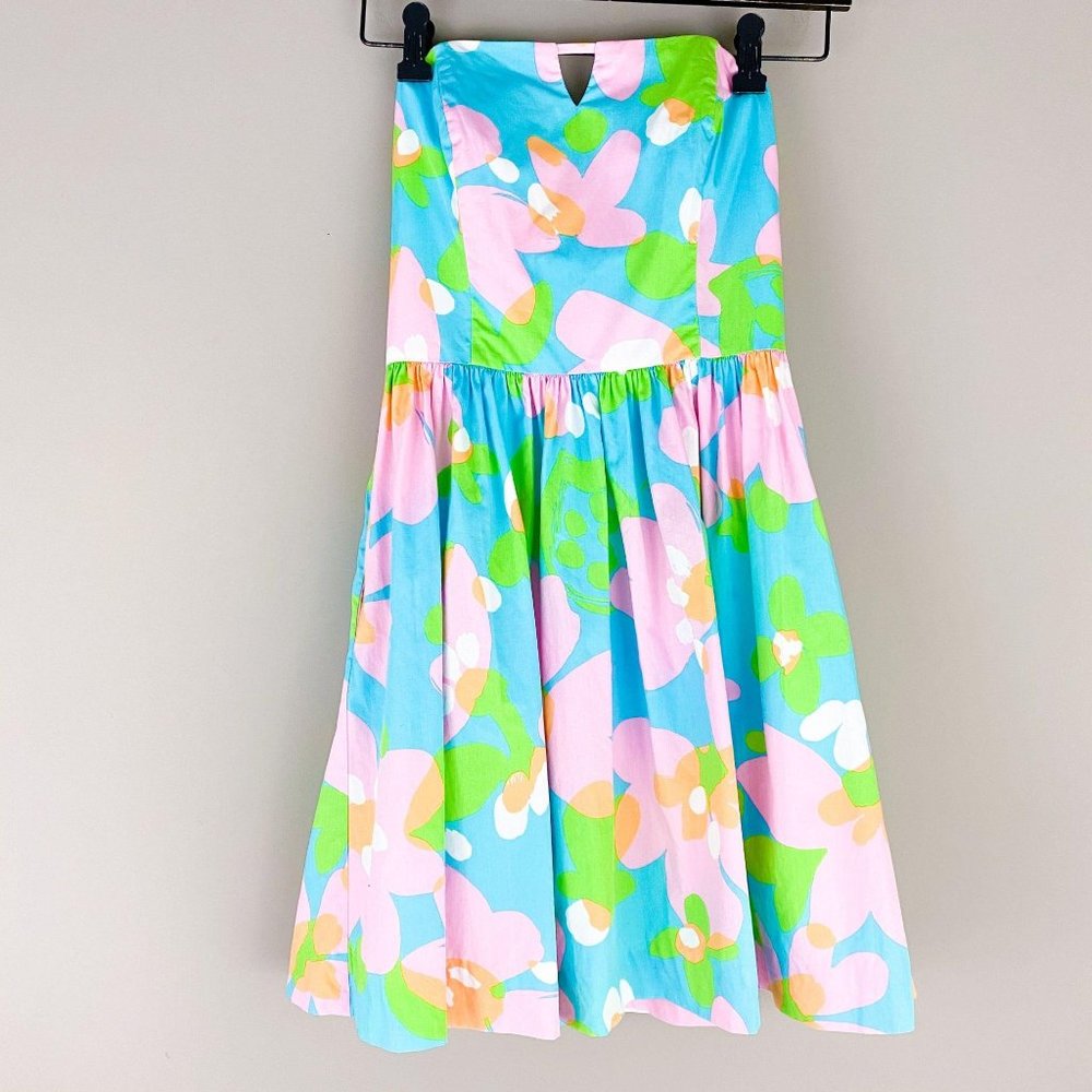 Lilly Pulitzer Richelle Strapless Floral Dress 00